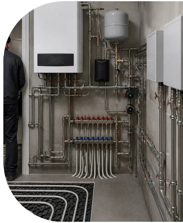 Монтаж отопления под ключ в Ноябрьске от 151950 р. | АПаруса-Нбс