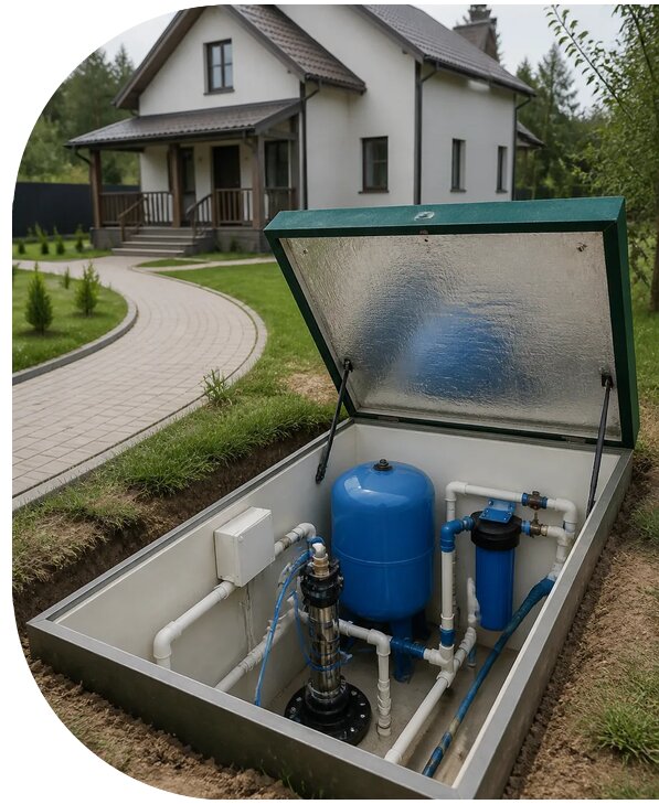 Автономное водоснабжение дома в Ноябрьске от 151950 р. | АПаруса-Нбс